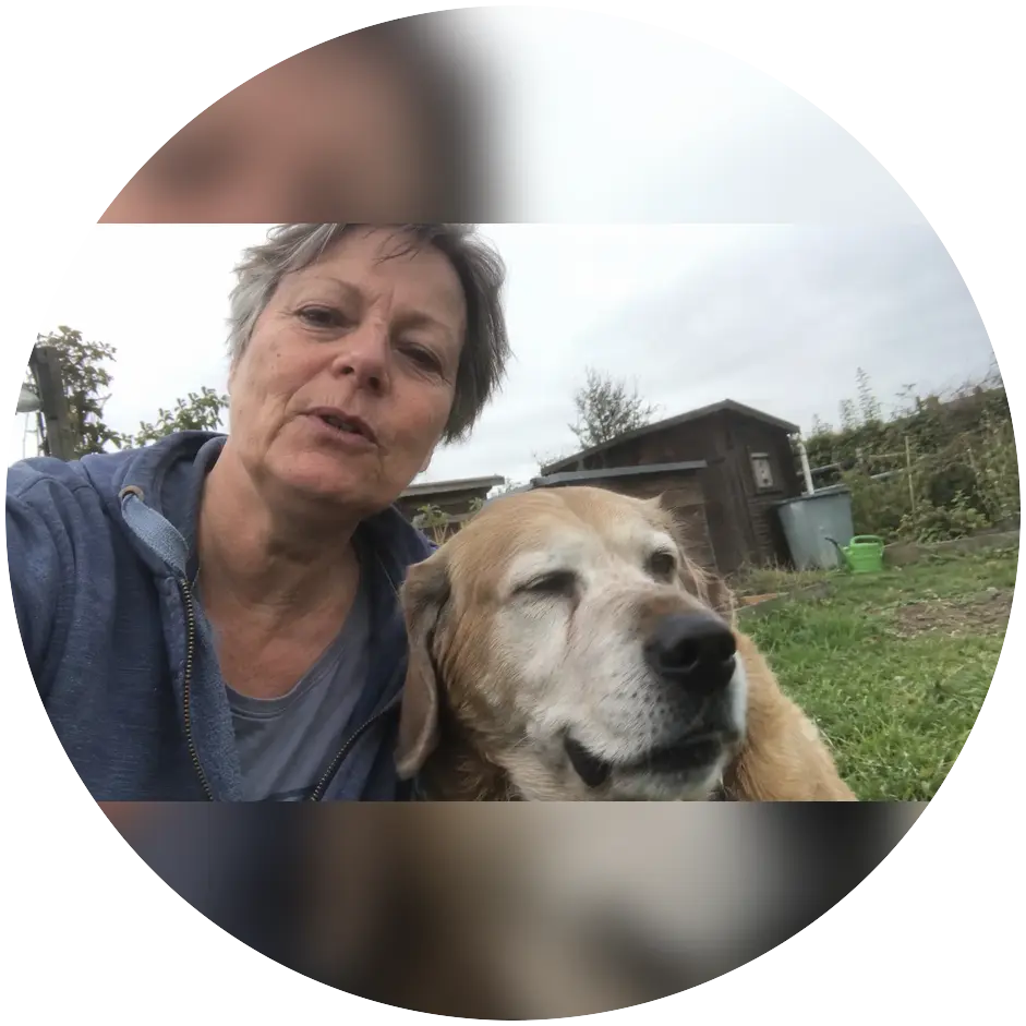 Jenny mit ihrem Hund
